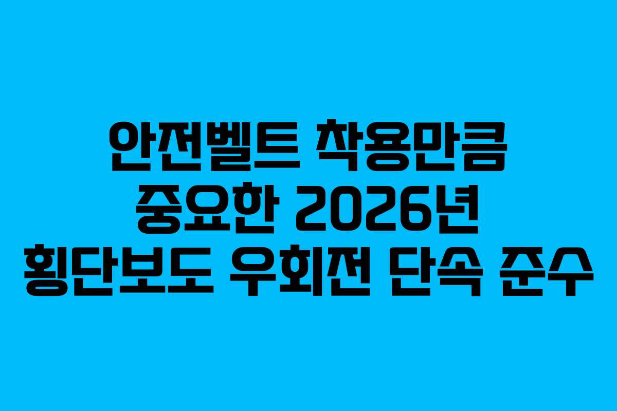 안전벨트-착용만큼-중요한-2026년-횡단보도-우회전-단속-준수