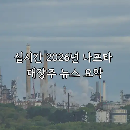 실시간 2026년 나프타 대장주 뉴스 요약