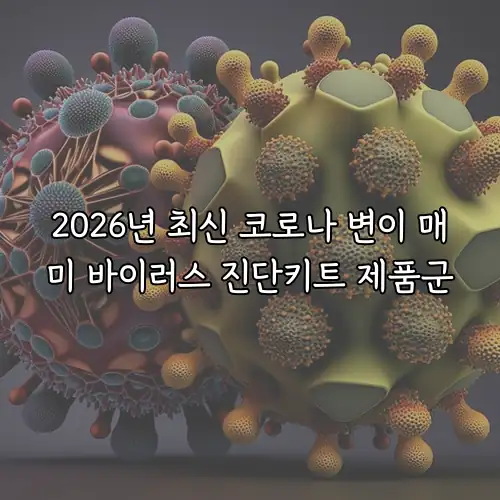 2026년 최신 코로나 변이 매미 바이러스 진단키트 제품군