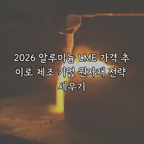 2026 알루미늄 LME 가격 추이로 제조 기업 원자재 전략 세우기