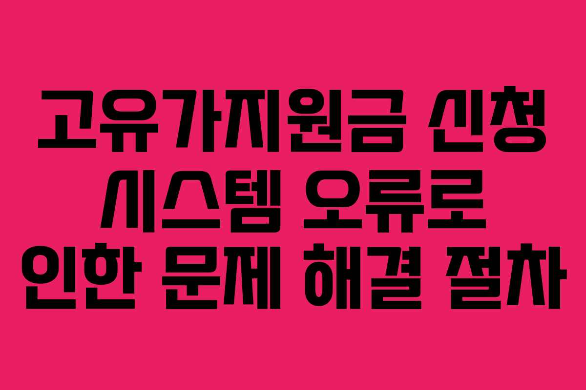 고유가지원금-신청-시스템-오류로-인한-문제-해결-절차