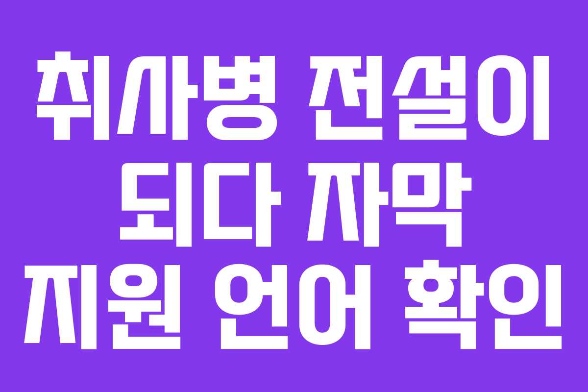 취사병-전설이-되다-자막-지원-언어-확인