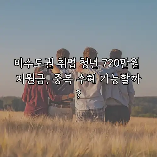 비수도권 취업 청년 720만원 지원금, 중복 수혜 가능할까?