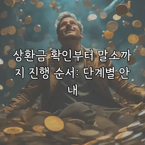 상환금 확인부터 말소까지 진행 순서: 단계별 안내