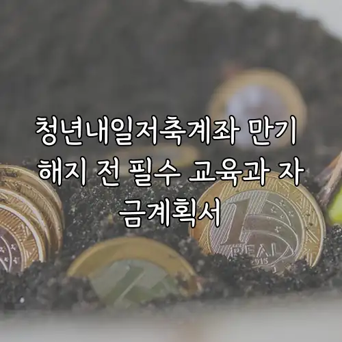 청년내일저축계좌 만기 해지 전 필수 교육과 자금계획서