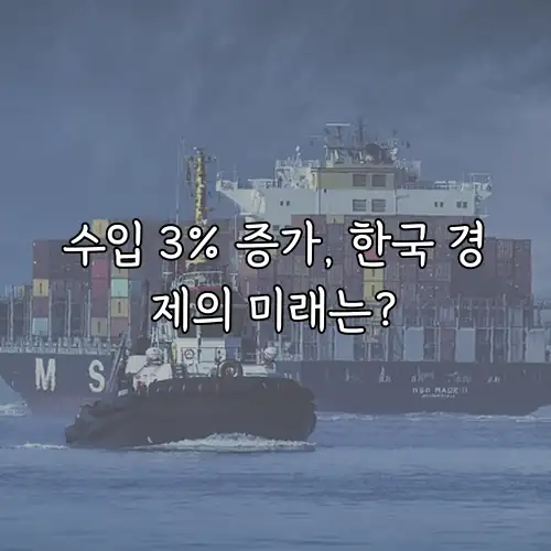 수입 3% 증가, 한국 경제의 미래는?